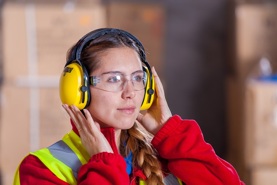 Ear muffs for hearing protection