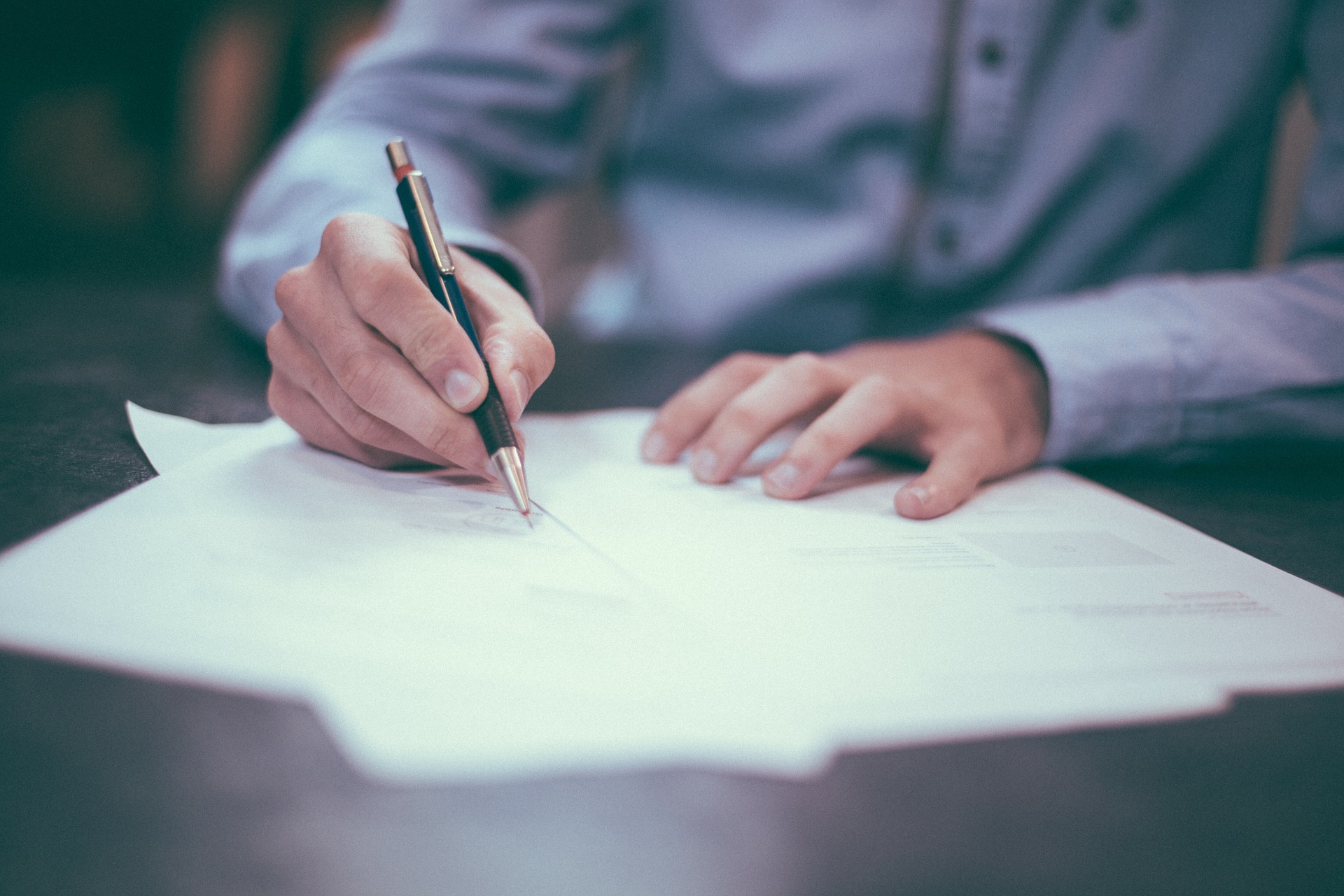 Person completing OSHA recordkeeping forms